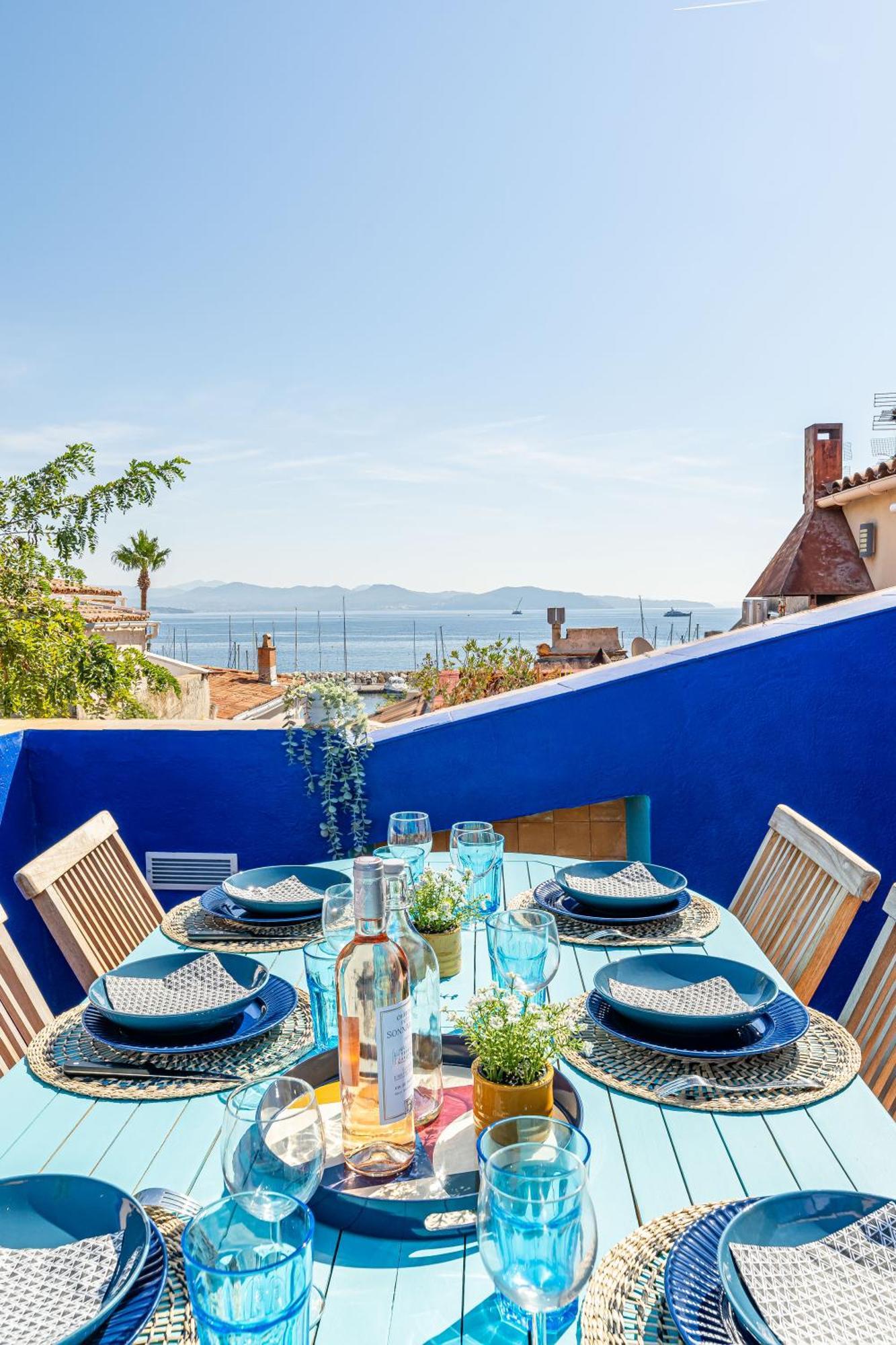Casa Azul - Magnifique Duplex Coeur Historique 4 Chambres Avec Terrasse Vue Mer La Ciotat Kültér fotó